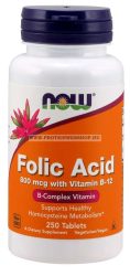 NOW Folic Acid 800 mcg 250 tabletta