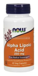 NOW Alpha Lipoic Acid 250 mg 60 vegán kapszula