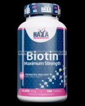 Haya Labs Biotin Maximum Strength 10.000 mcg 100 tabletta