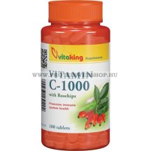 VitaKing - Vitamin C-1000 mg Rose Hips - 100 tabletta