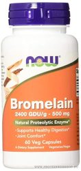 NOW Bromelain 500 mg 2400 GDU/g 60 kapszula