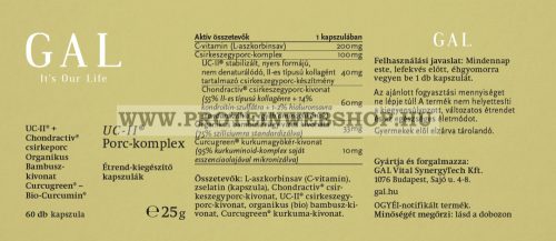 GAL UC-II® Porc-komplex 60 kapszula