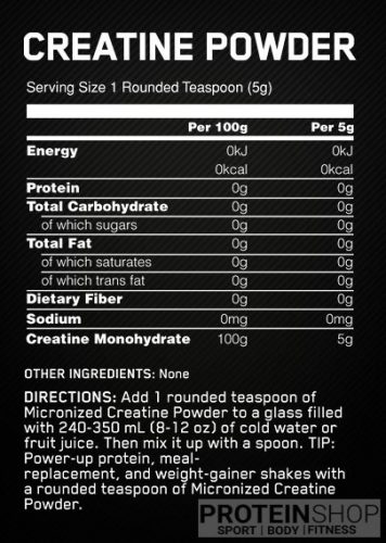 Optimum Nutrition Creatine Powder 317g