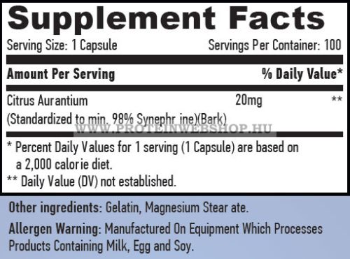 HAYA LABS - Synephrine 20mg 60 kapszula