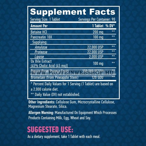 Haya Labs Super Enzyme Complex 90 tabletta