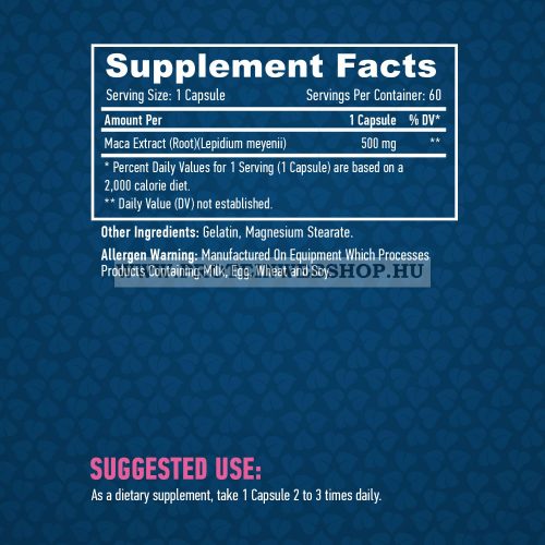 Haya Labs Maca 500mg 60 kapszula 