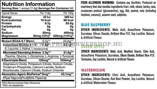Mutant BCAA 9.7  1044 g  