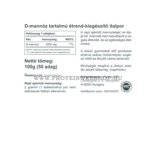VitaKing D-Mannose 100g
