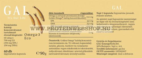 GAL Omega-3 Eco 60 lágyzselatinkapszula