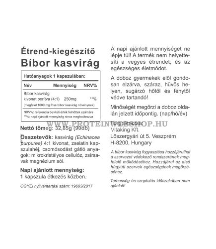 Vitaking Echinacea 250mg 90 kapszula