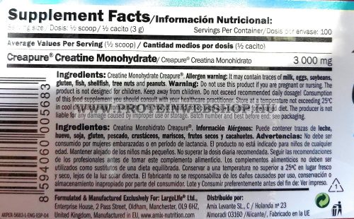 Amix Creatine Monohydrate Creapure® 300g