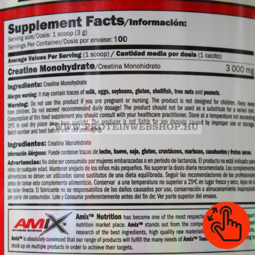 Amix Nutrition Creatine Monohydrate 300g