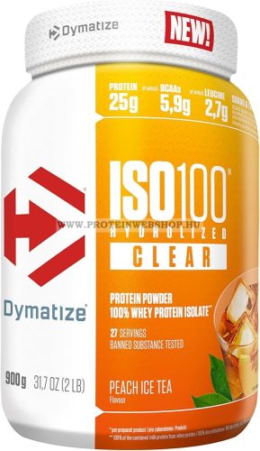 Dymatize ISO 100 CLEAR - 100% WHEY PROTEIN ISOLATE - 900 G