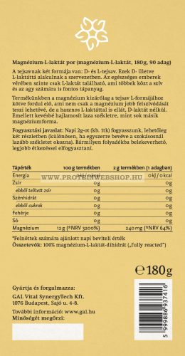 GAL Magnézium-L-laktát 180g
