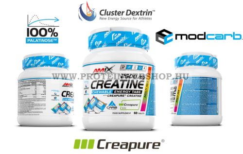 Amix Nutrition - Performance Creatine 2500 mg Creapure Chewable Energy 60 rágótabletta