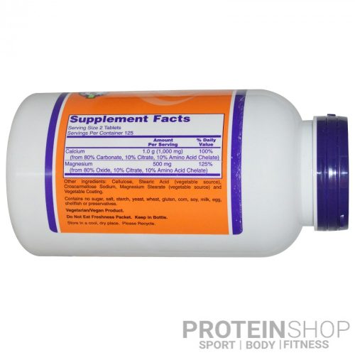 NOW Calcium & Magnesium 100 tabletta