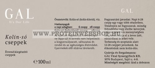 GAL Kolin-só cseppek 100ml