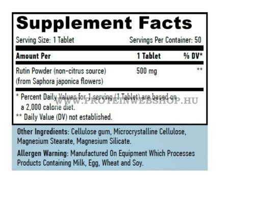 Haya Labs Rutin 500mg 50 tabletta 